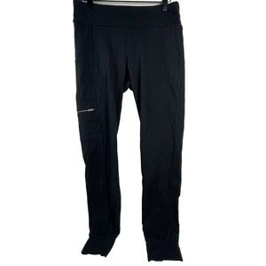 Athleta Metro Jogger Pants Medium Black Women 28" Inseam Activewear Sz XS
